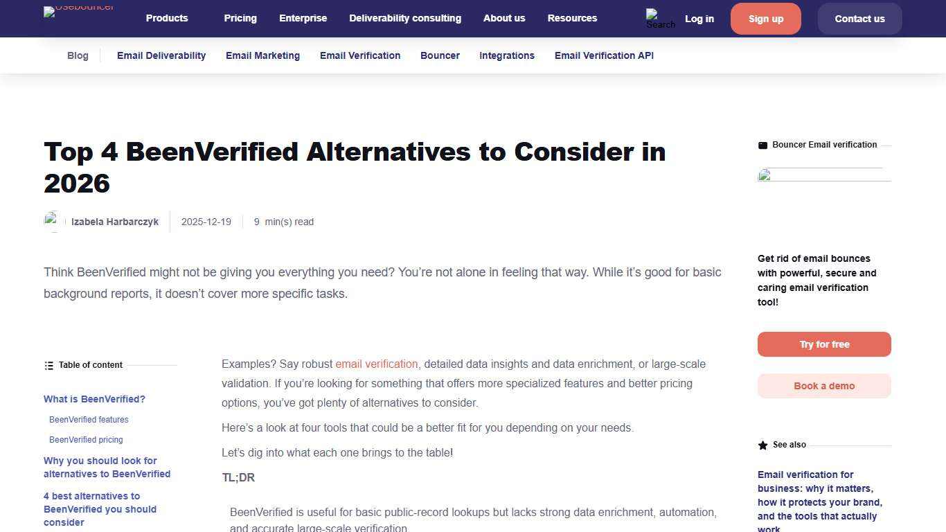 Top 4 BeenVerified Alternatives to Consider in 2026