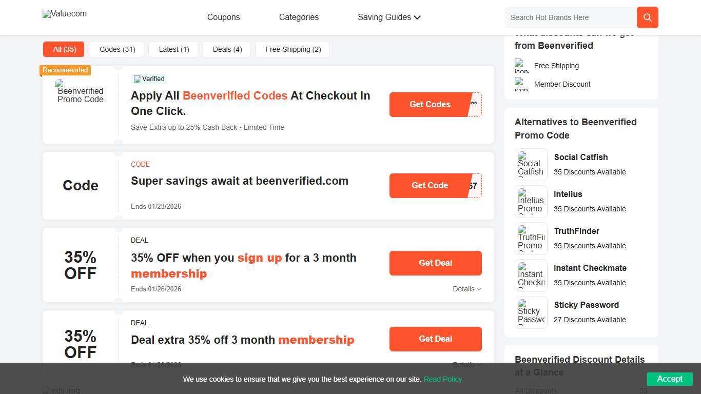 70% OFF Beenverified Promo Code January 2026